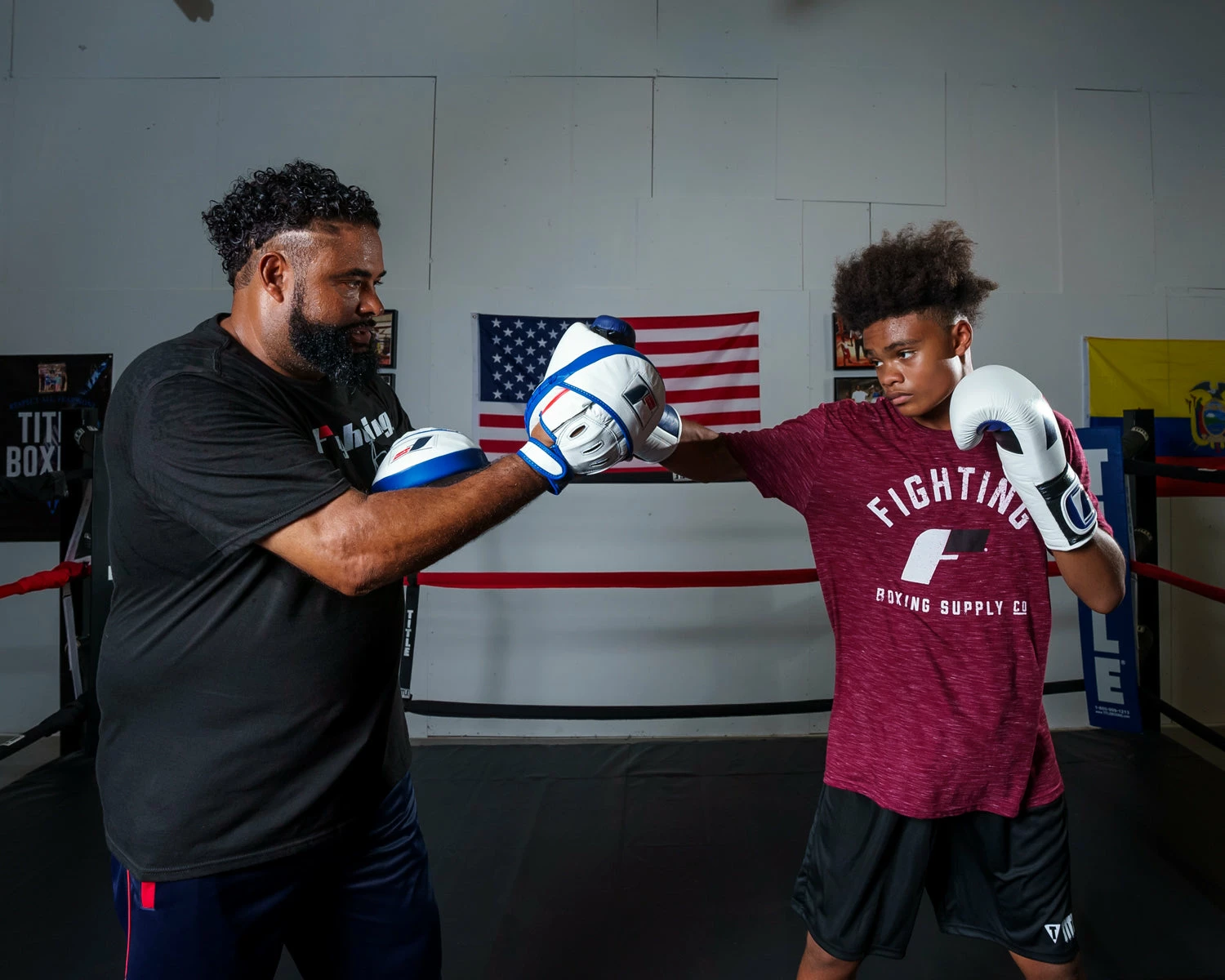 Fighting Freedom Leather Focus Mitts - Image 15