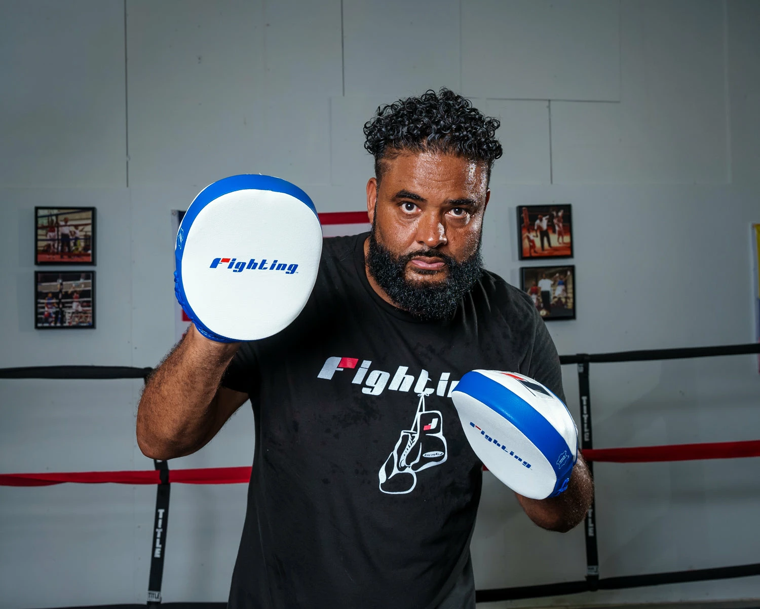 Fighting Freedom Leather Focus Mitts - Image 10