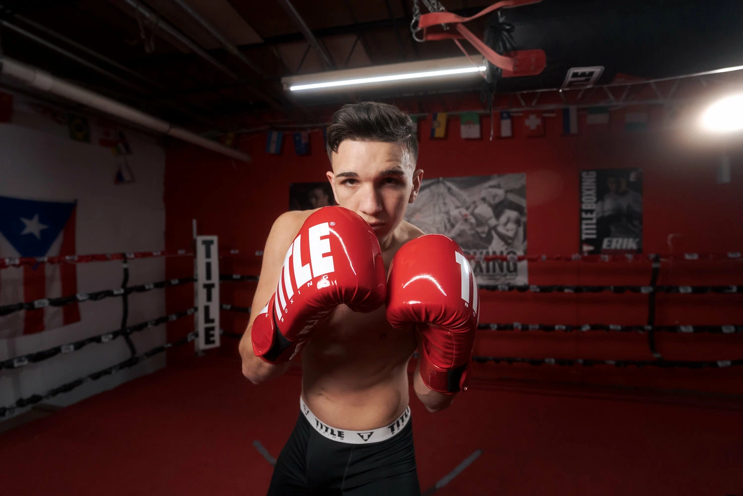 TITLE Boxing Inferno Intensity Elastic Training Gloves - Image 18