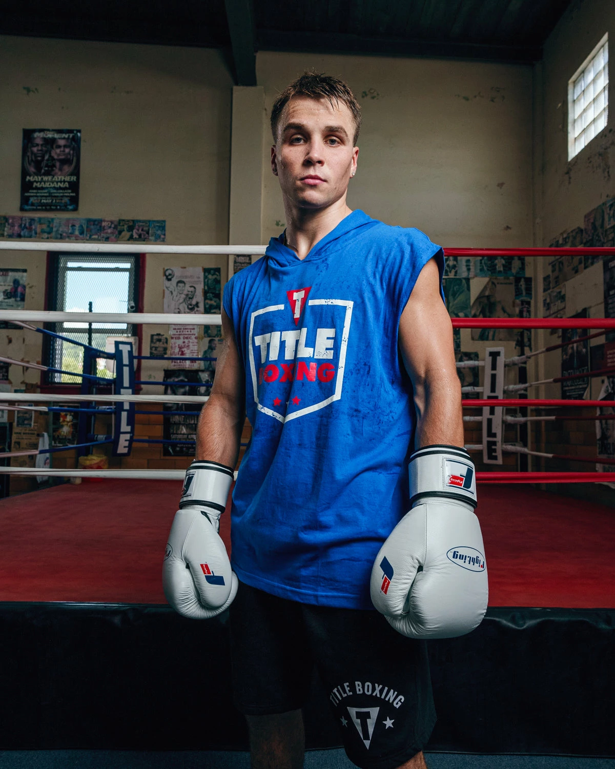 TITLE Boxing Jumbo Logo Sleeveless Hoodie - Image 2