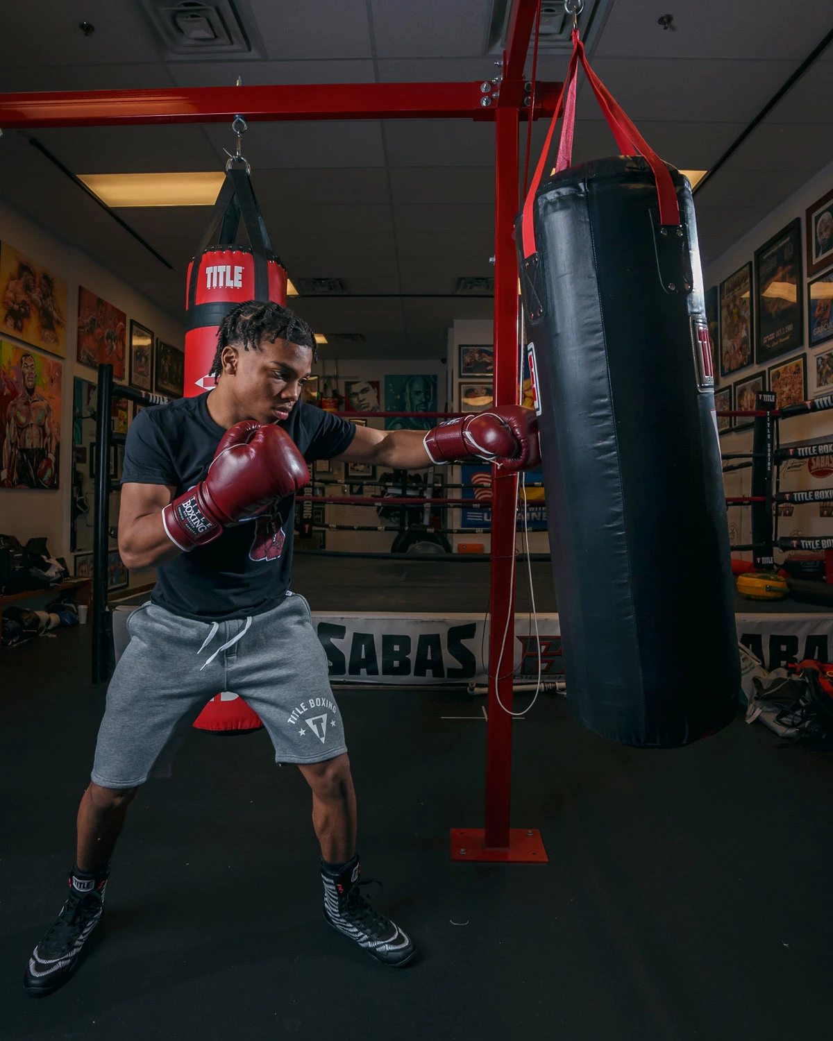 TITLE Boxing Old School Leather Bag Gloves 2.0 - Image 11