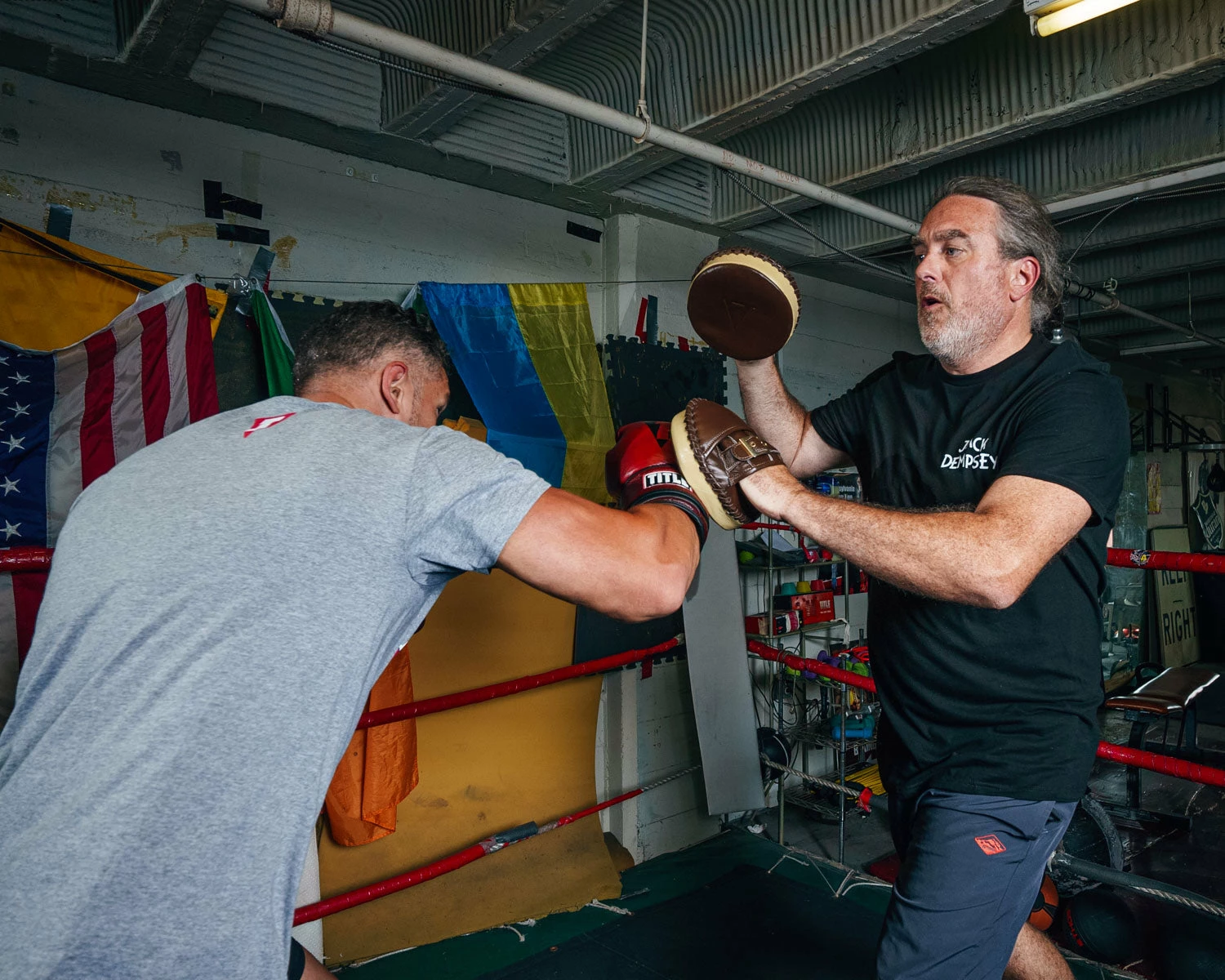 TITLE Boxing Retro Old School Punch Mitts - Image 2