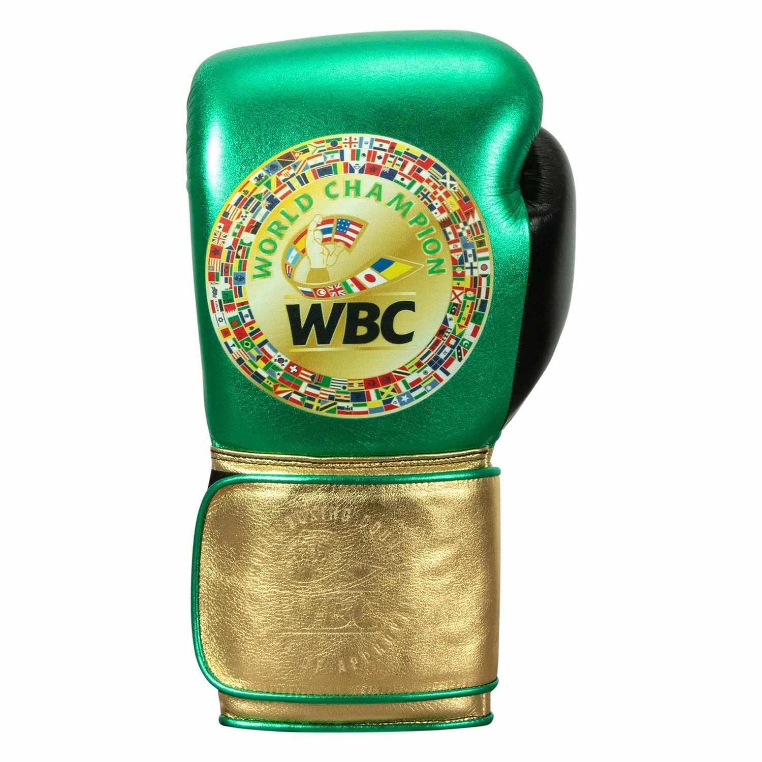 WBC By TITLE Boxing Green Belt Bag Gloves - Image 9