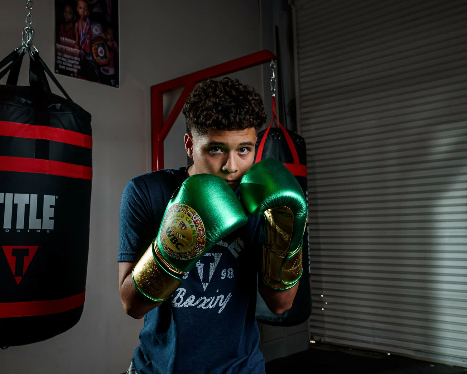 WBC By TITLE Boxing Green Belt Bag Gloves - Image 12