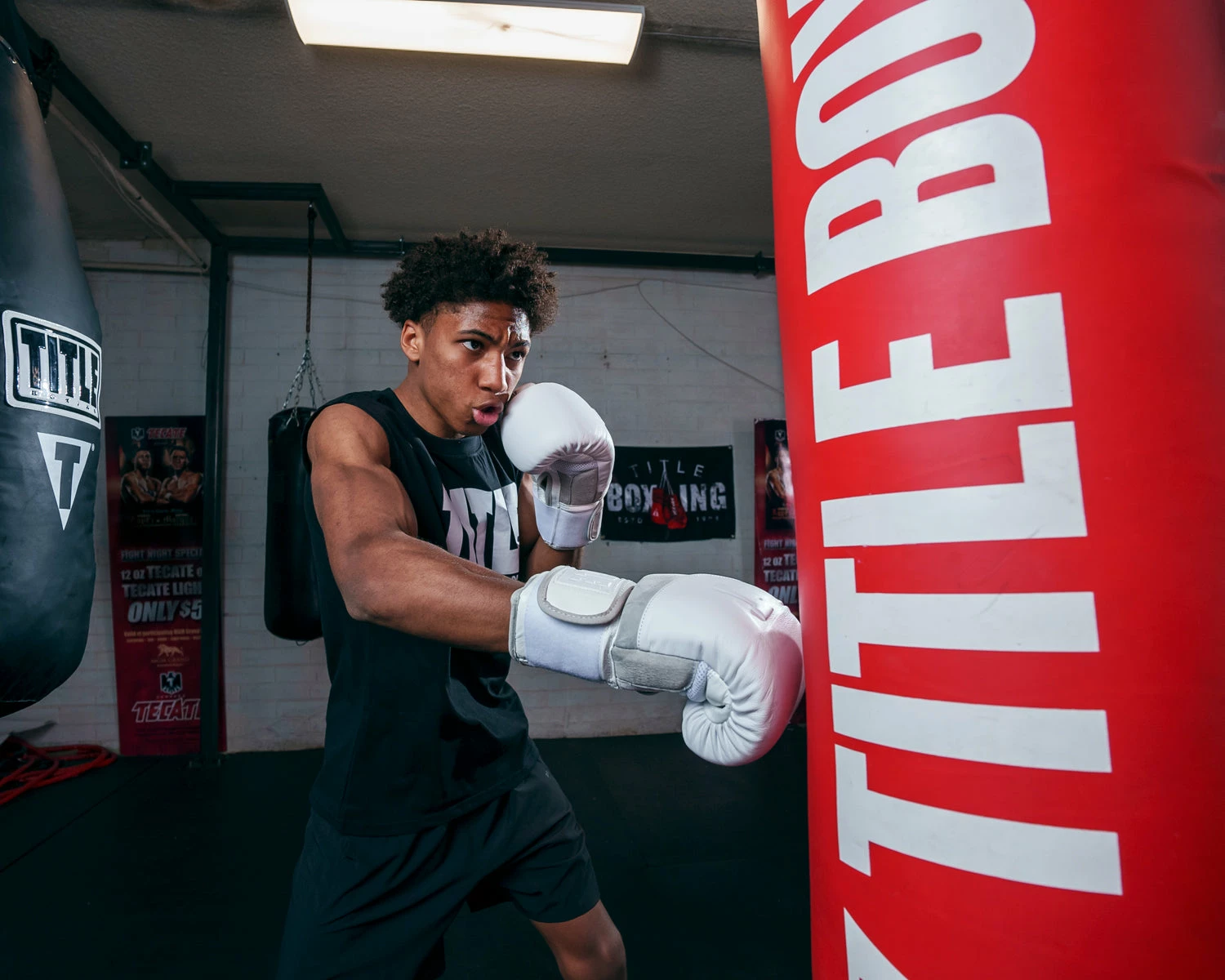 TITLE White Boxing Gloves - Image 7