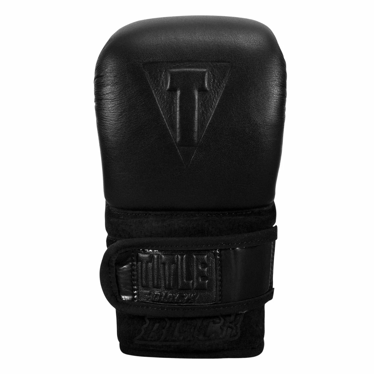 TITLE Black Old School Leather Pro Bag Gloves - Image 4