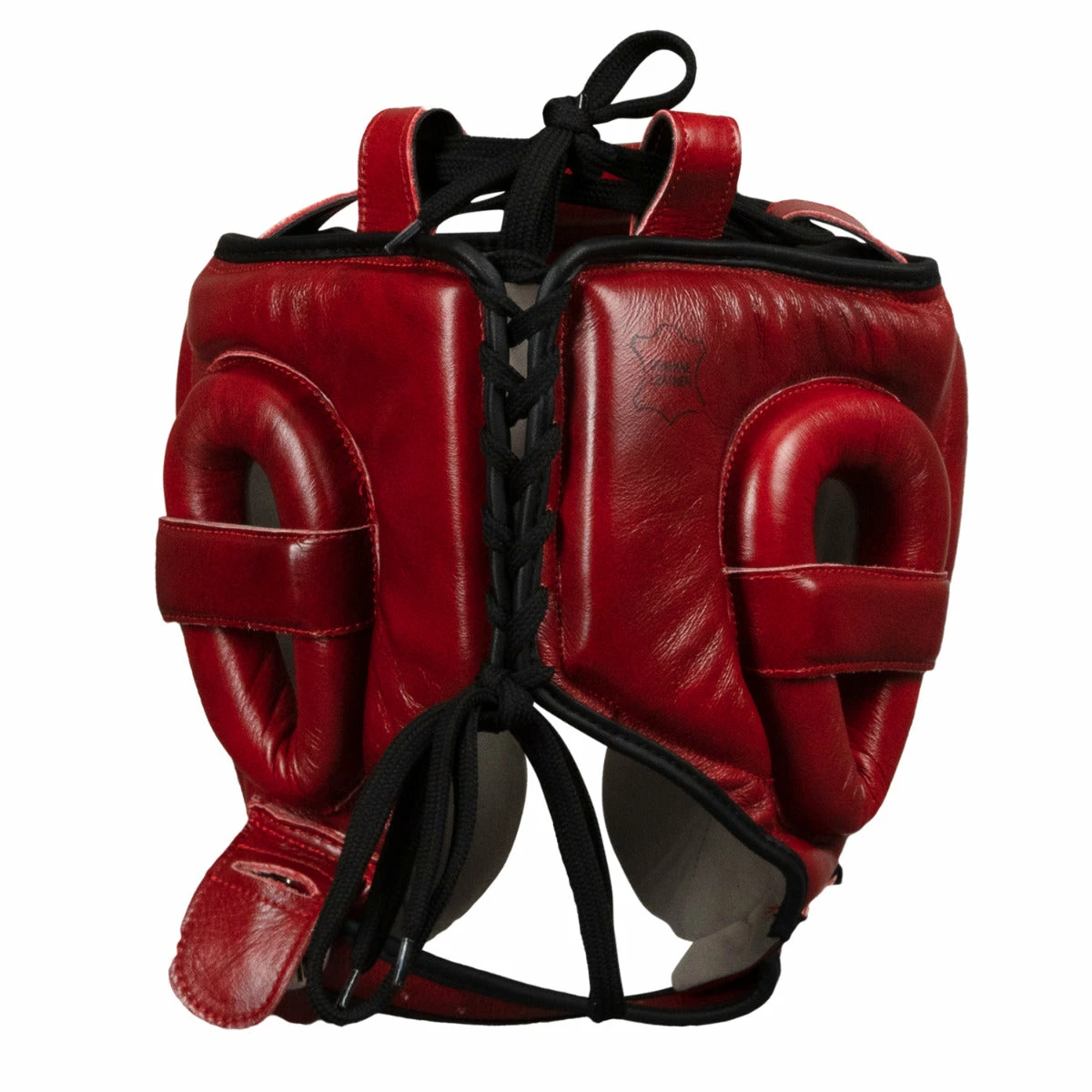TITLE Boxing Blood Red Leather Sparring Headgear - Image 5