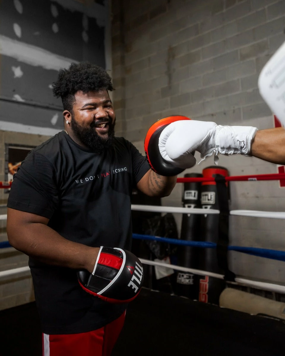 TITLE Boxing Leather Combination Focus Mitts 2.0 - Image 6