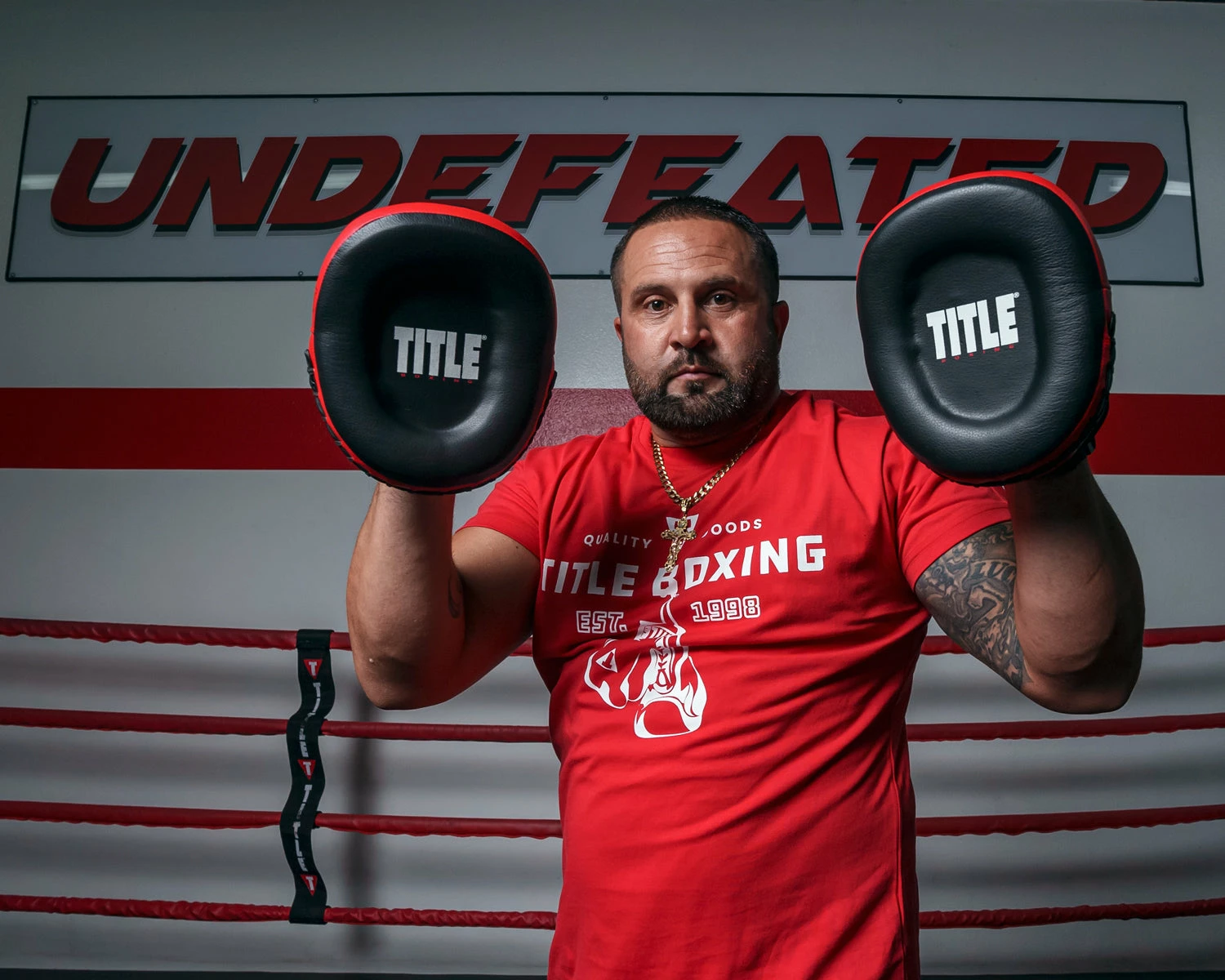 TITLE Boxing Leather Combination Focus Mitts 2.0 - Image 8