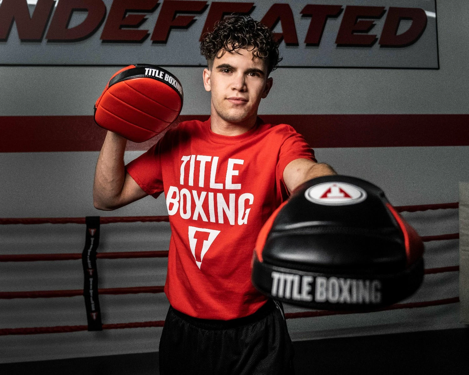 TITLE Boxing Fighting Fresh Leather Punch Mitts - Image 3