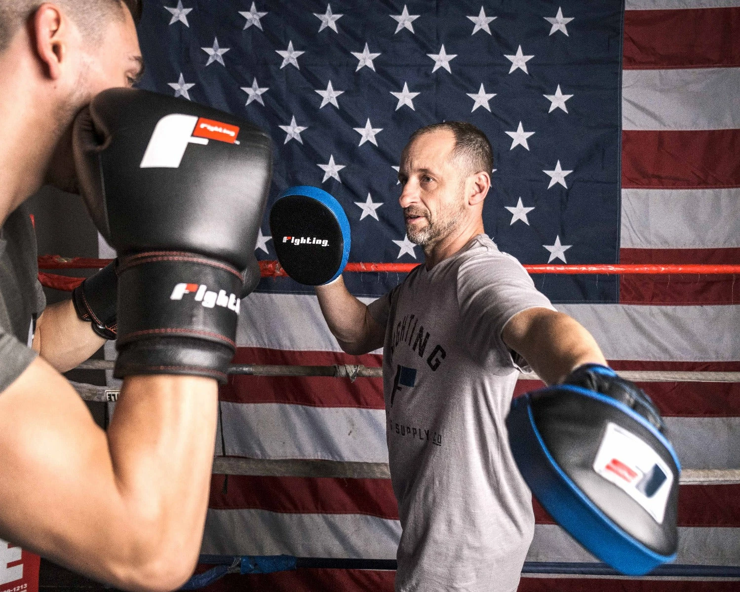 Fighting Freedom Leather Focus Mitts - Image 7