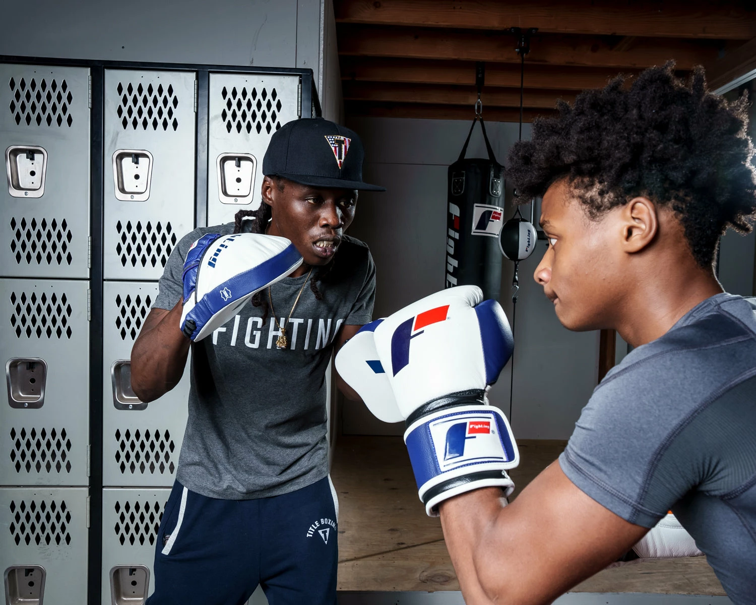 Fighting Force Micro Leather Punch Mitts - Image 8