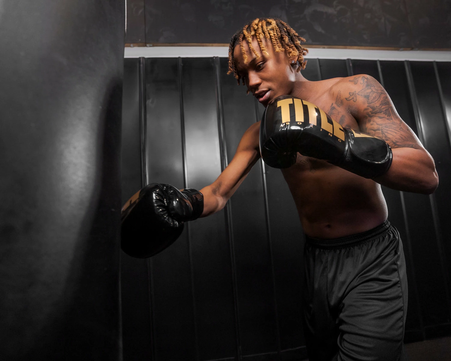 TITLE Boxing Inferno Intensity Elastic Training Gloves - Image 8