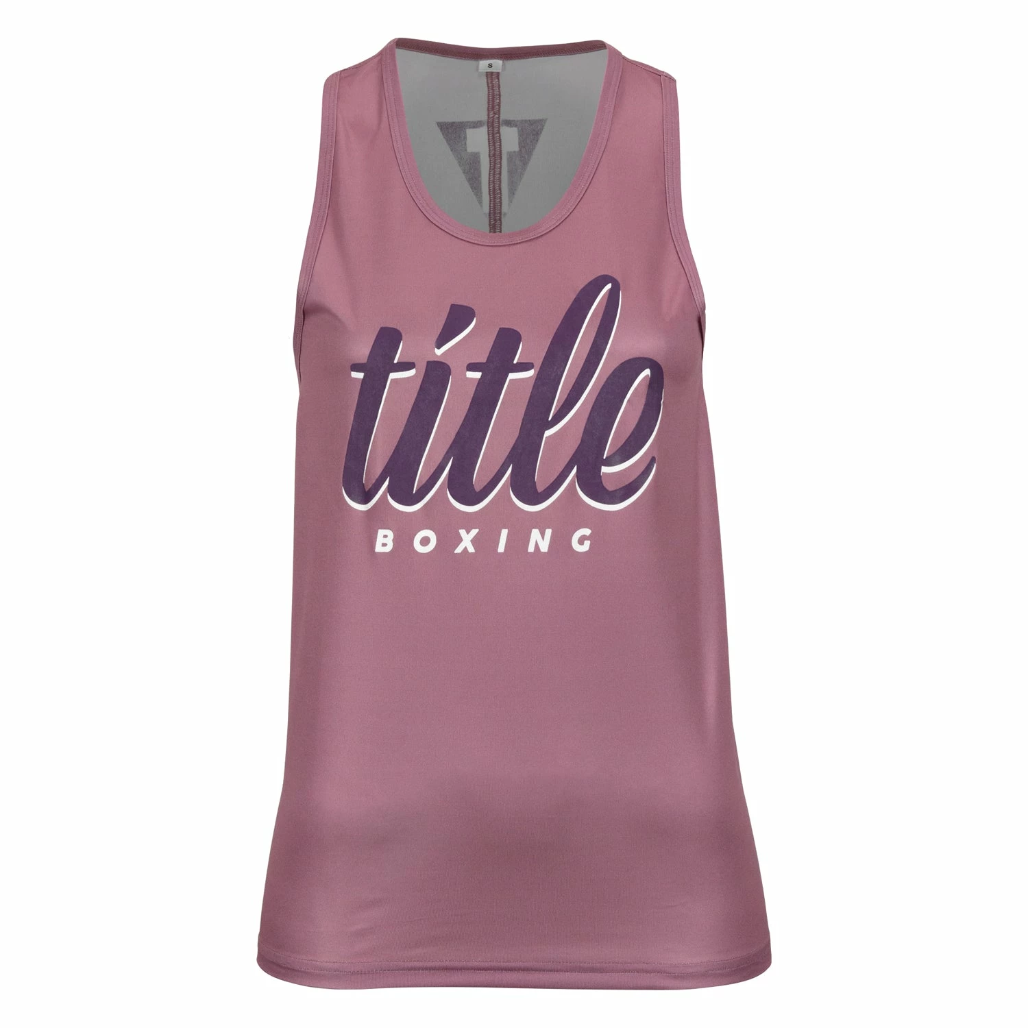 TITLE Boxing Script Racerback Women's Tank - Image 4