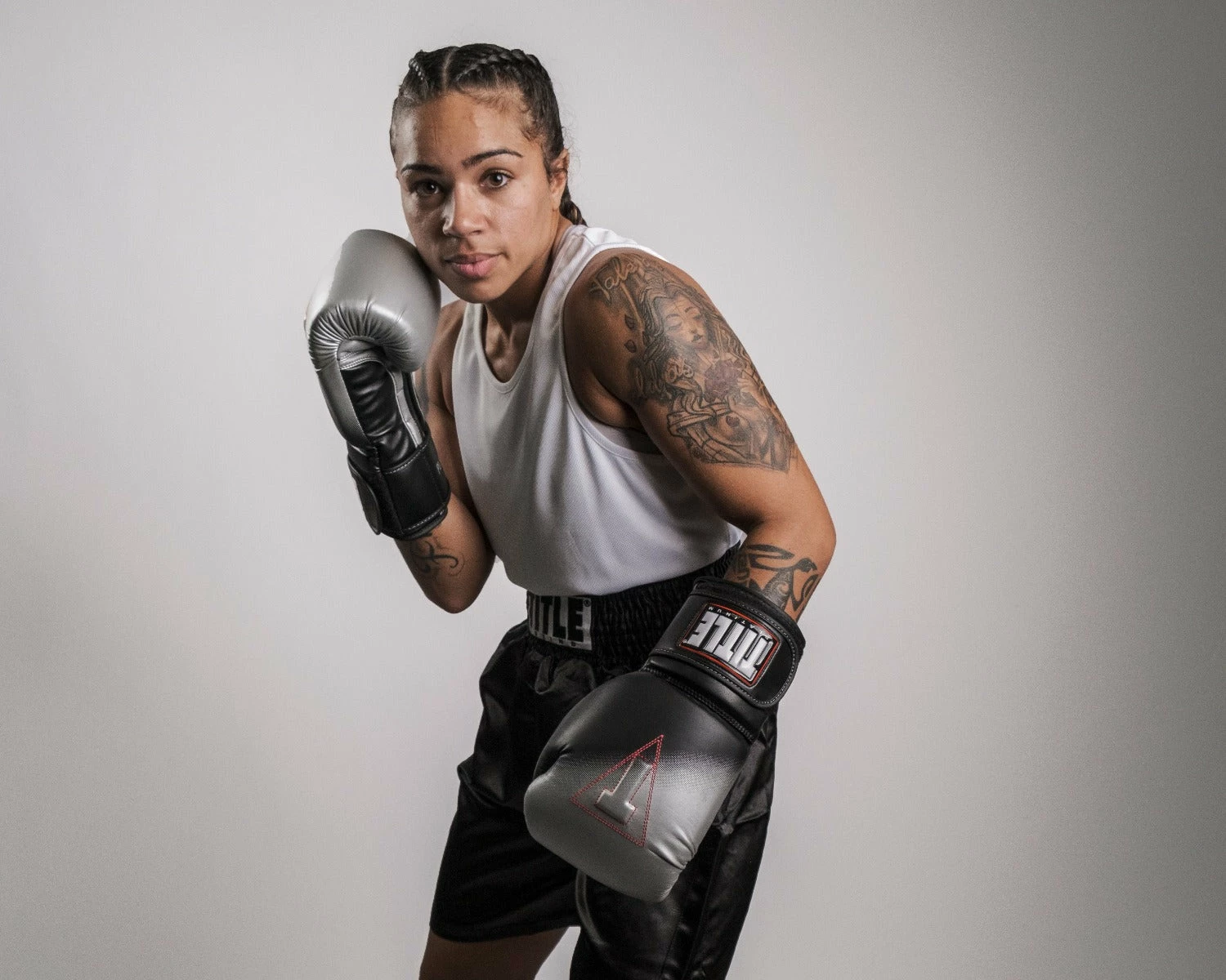 TITLE Platinum Proclaim Power Boxing Bag Gloves - Image 7