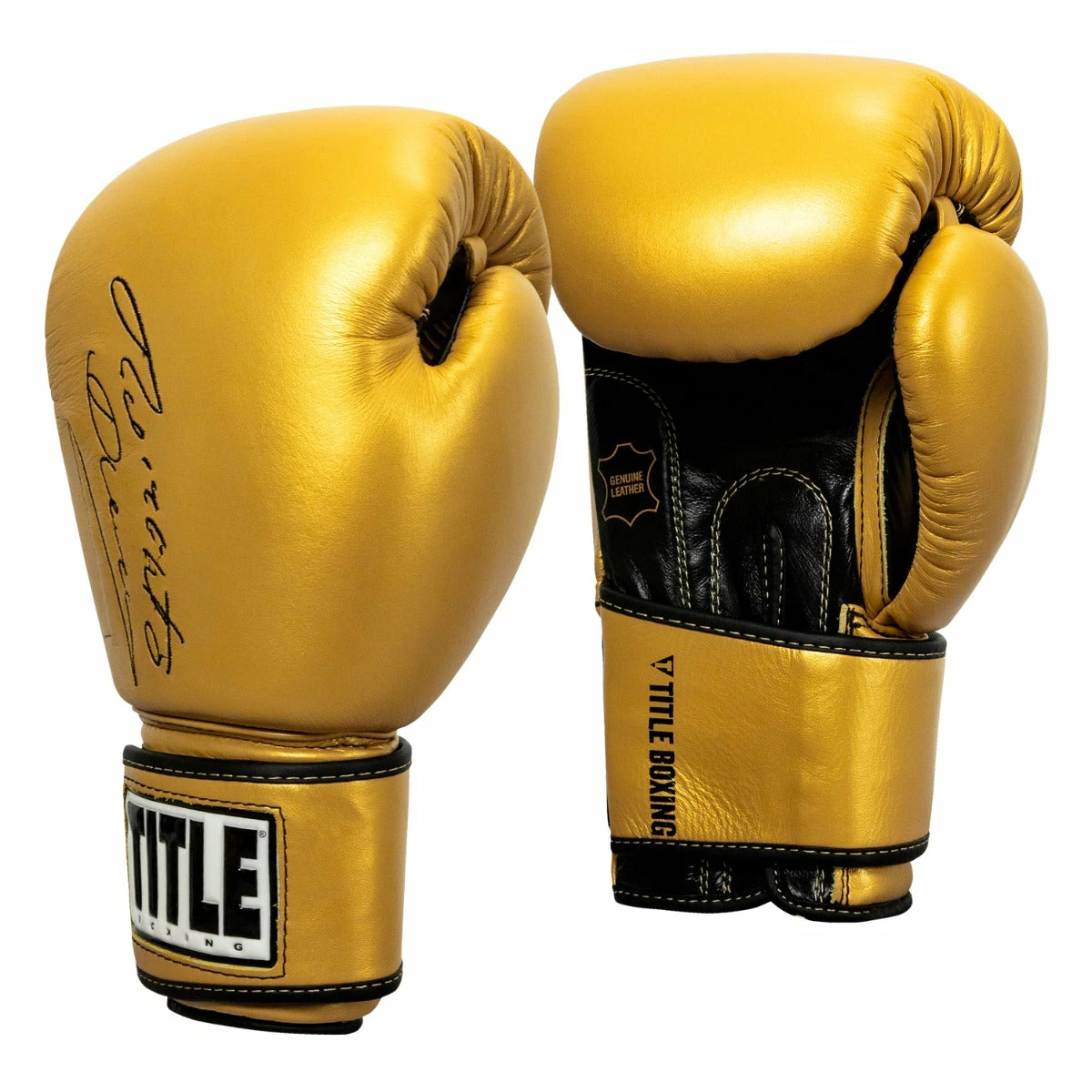 TITLE Boxing Roberto Duran Leather Training Gloves - Image 3