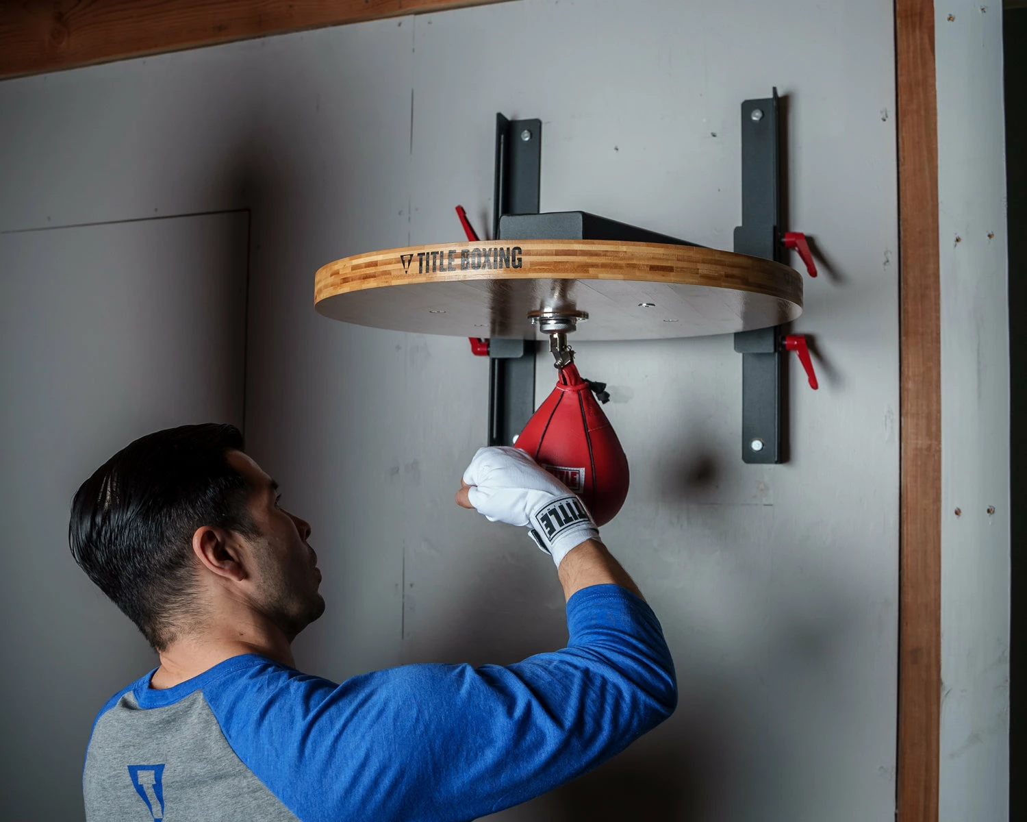 TITLE Boxing Forged Steel Adjustable Pro Speed Bag Platform - Image 8