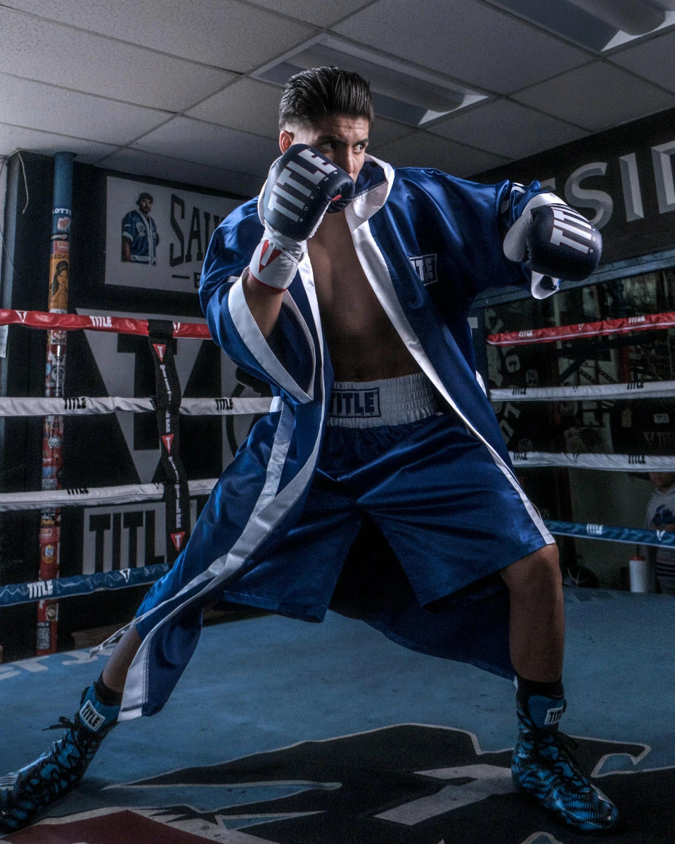 TITLE Boxing Pro Full Length Boxing Robe - Image 8