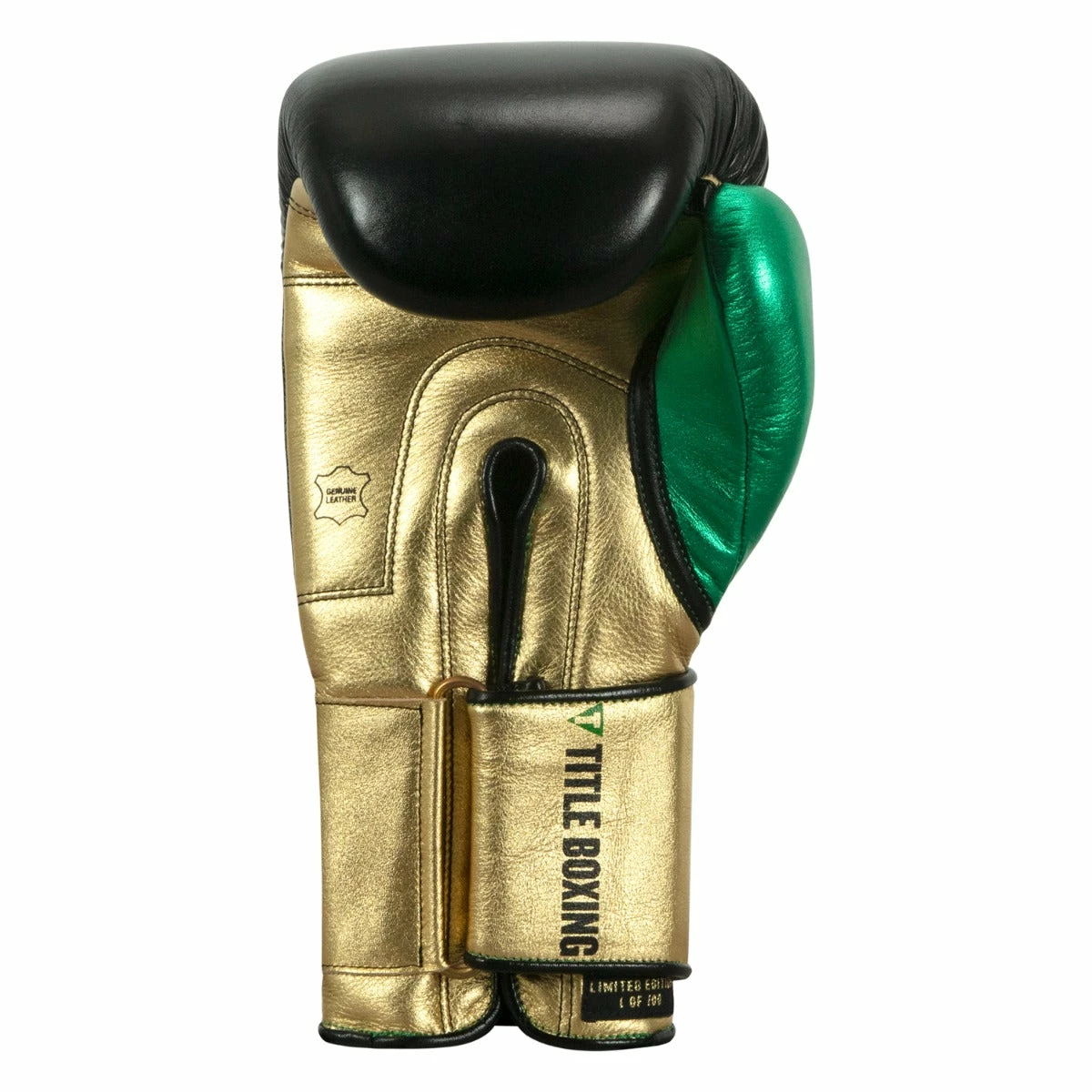 WBC By TITLE Boxing Green Belt Bag Gloves - Image 4