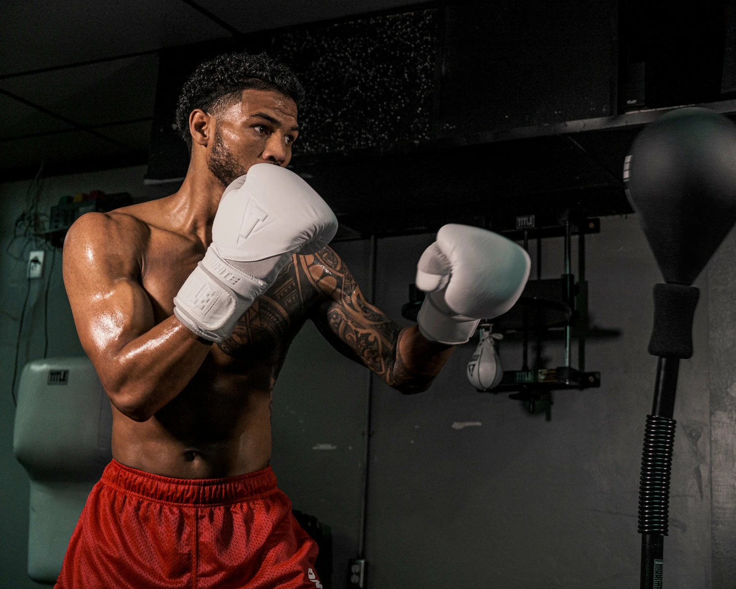 TITLE White Boxing Bag Gloves 2.0 - Image 2